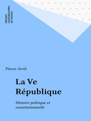 cover image of La Ve République